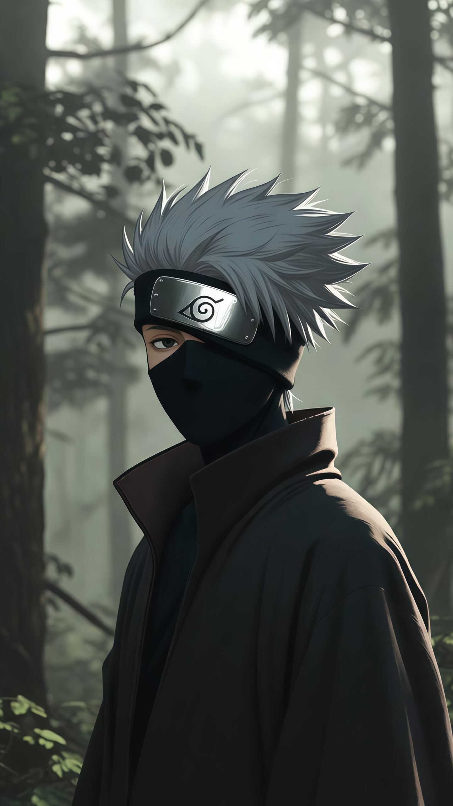 Cool Kakashi Hatake Aesthetic 4K Wallpaper for Mobile Phones