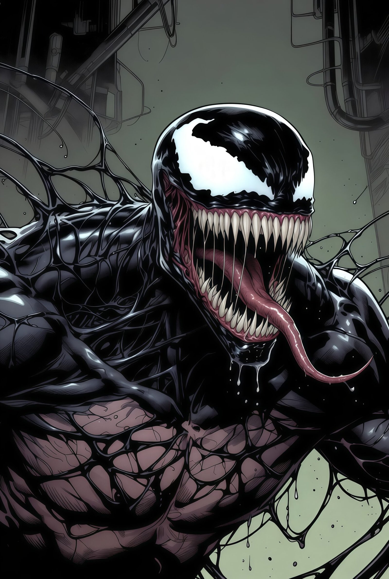 Venom Marvel Wallpaper 4K – Dark Aesthetic Phone Backgrounds HD