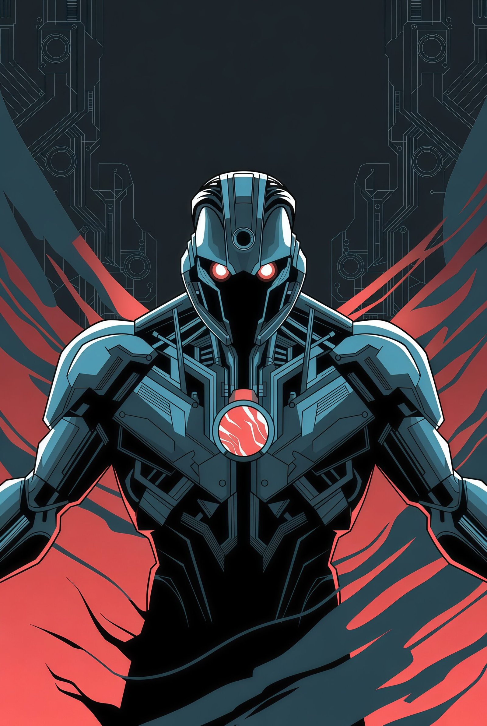 Free Ultron 4K Wallpaper Download – Marvel Villain Mobile Backgrounds