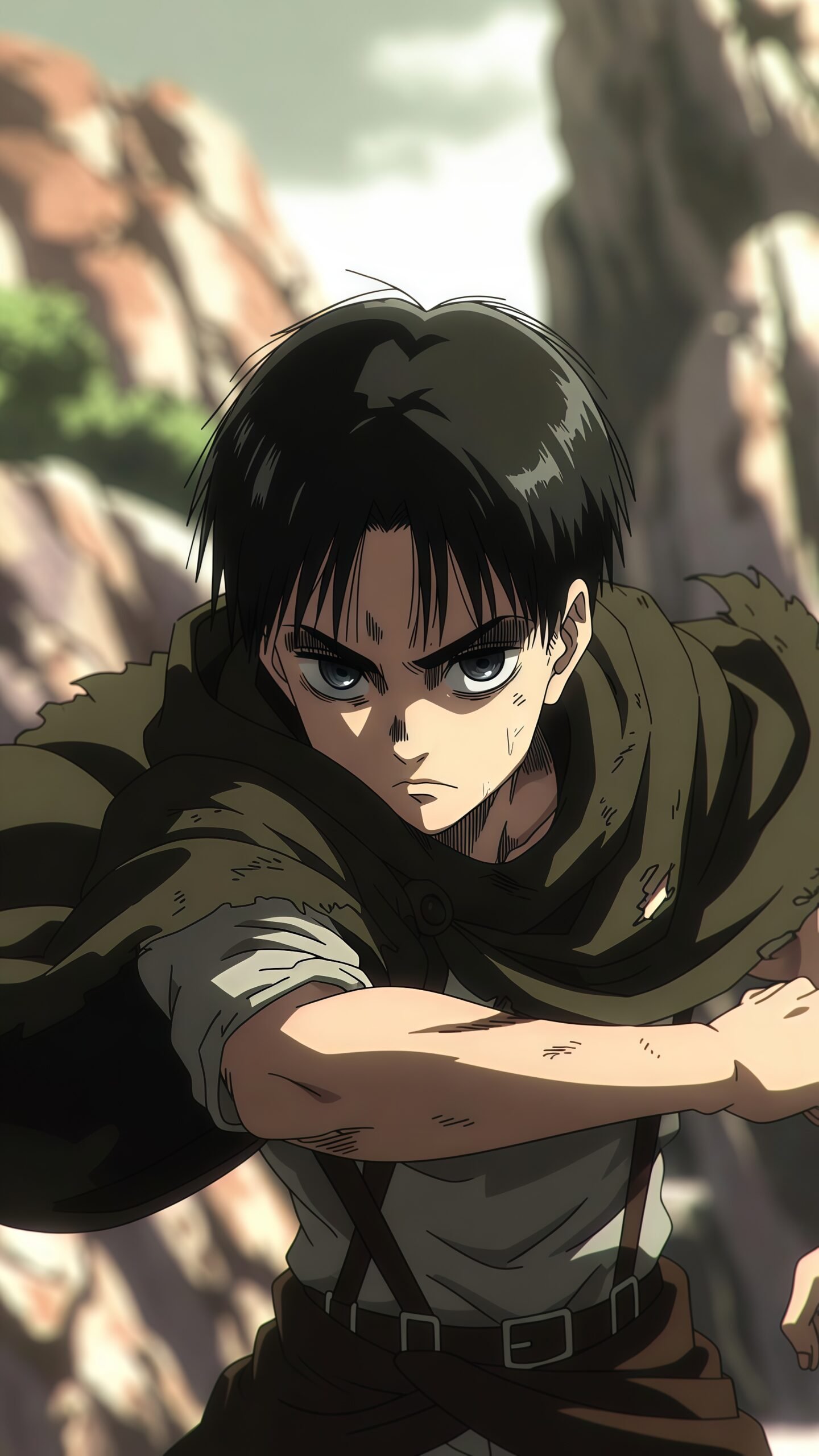 Cool Eren Yeager Wallpaper 4K for Mobile – Anime Aesthetic Backgrounds