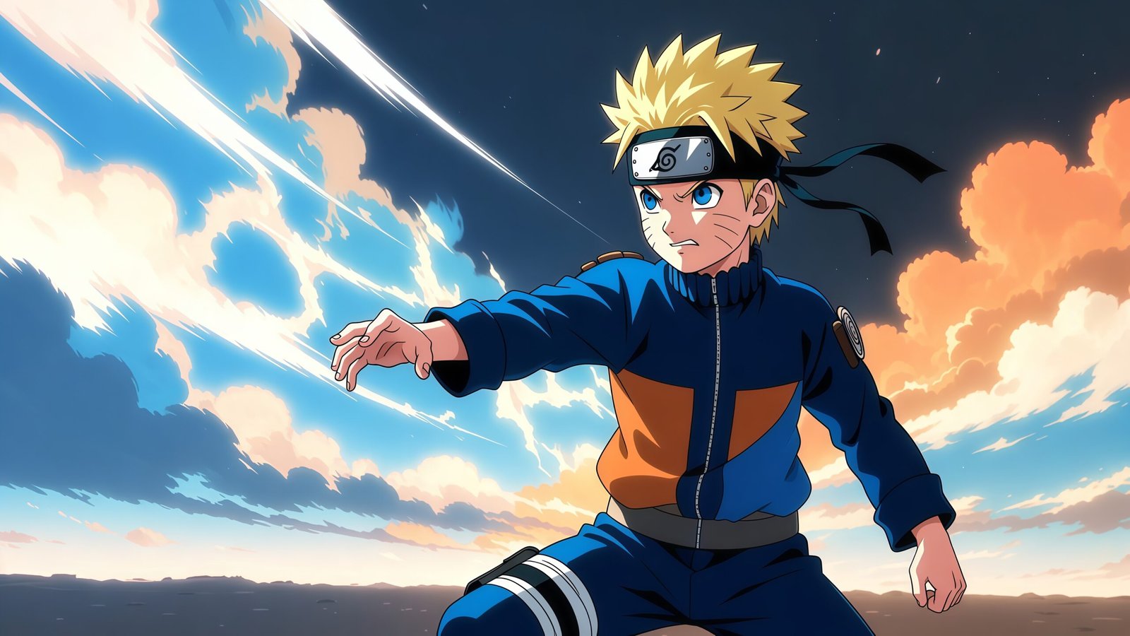 Naruto Uzumaki Fighting Wallpaper 4K for Desktop PC – Ultra HD Anime Action Backgrounds
