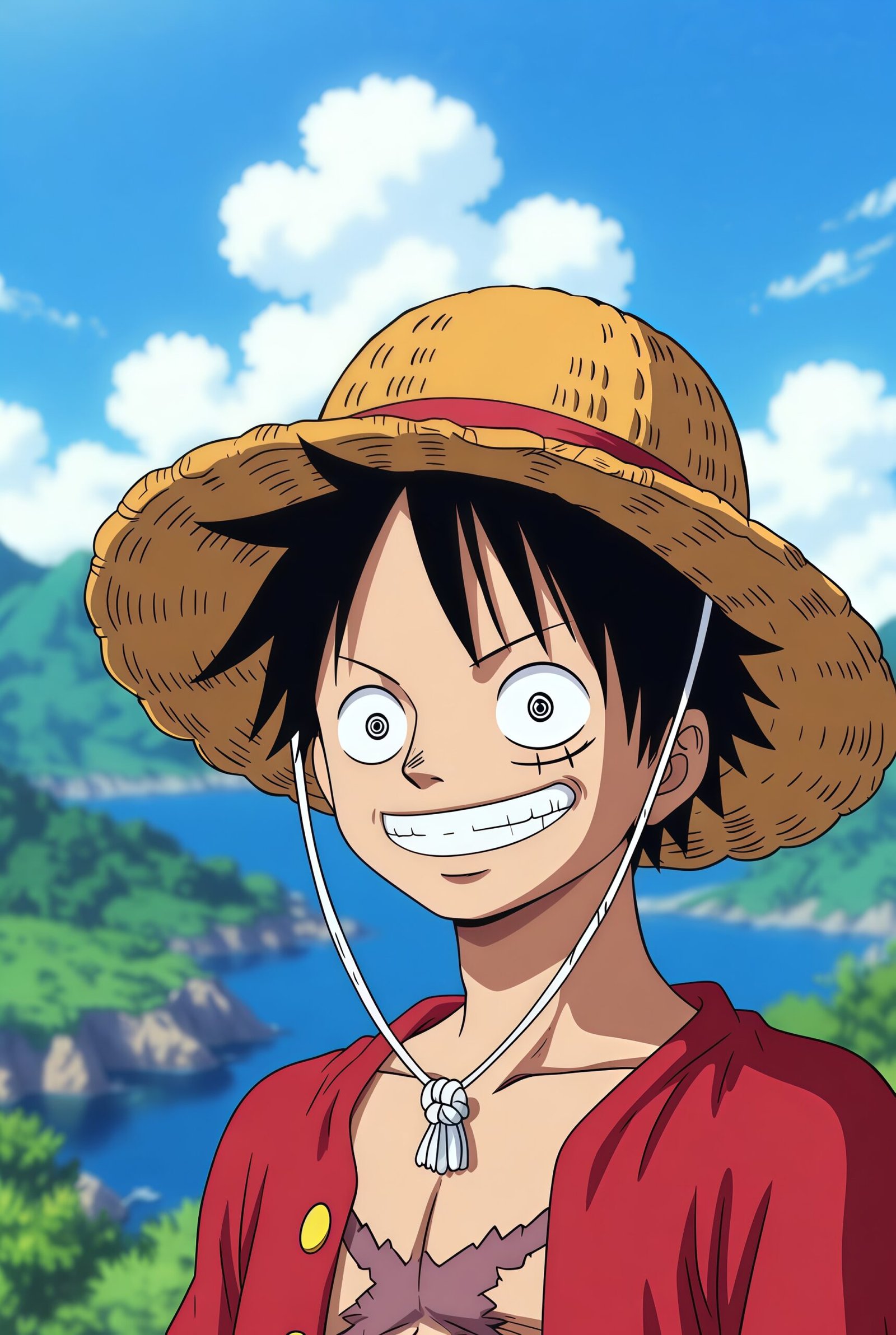 Minimalist Luffy Wallpaper for Phone Lock Screen – Free Download