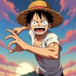 Free Minimalist Monkey D. Luffy Wallpaper – One Piece Phone Background